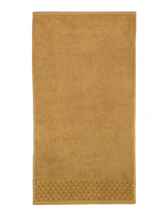 Zwoltex Πετσέτα Προσώπου Oscar 50x100εκ. Mustard Βάρους 500gr/m²