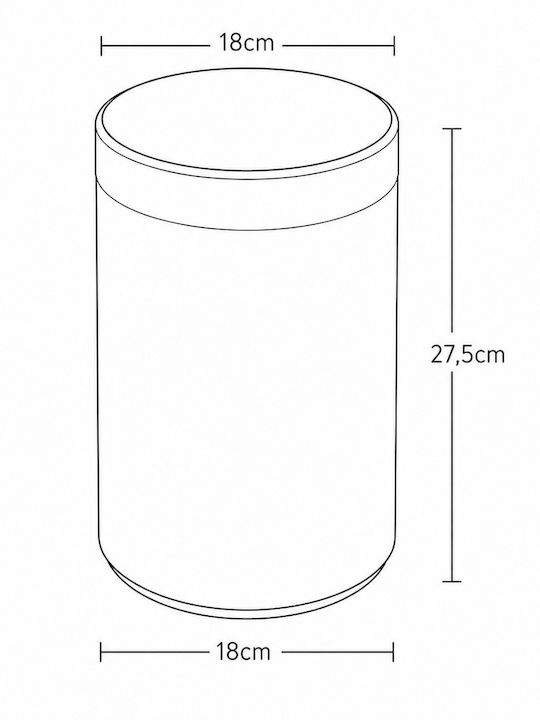 MRShome Plastic Bathroom Basket 5lt Bronze