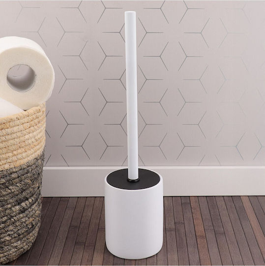 Keramische Toilettenbürste Badezimmer Weiß
