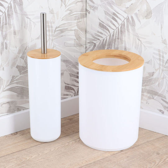 6574N210 Plastic Bathroom Basket 5lt White