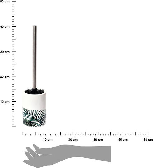 Evideco Tropicale 6677635 Inox Badezimmer Toilettenbürste Silber