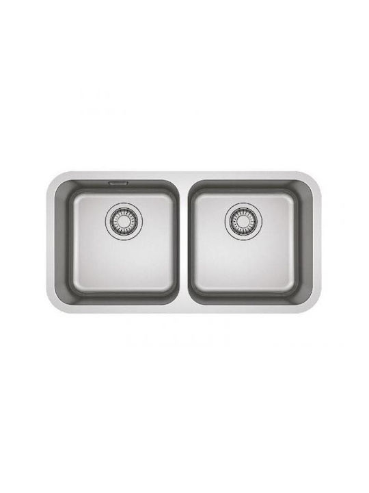 Franke Bell Bcx 120-35-35 Υποκαθήμενος Νεροχύτης Inox Μ77.5xΠ40cm Ασημί