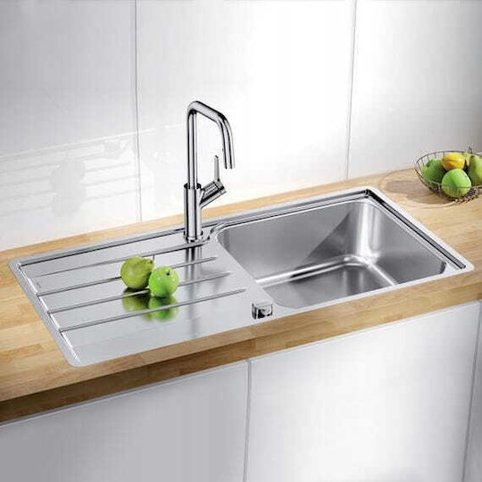 Kuchinox Drop-In Мивка Inox Четкан Ш75xД40см Сребрист