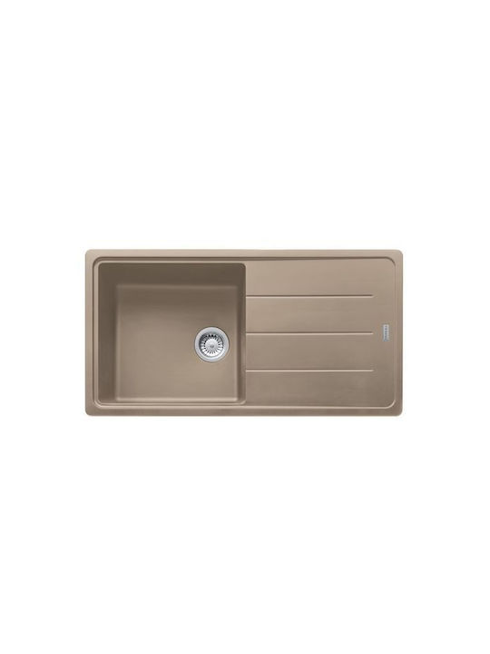 Franke Basis Bfg 611-97 1140564408 Drop-In Sink Synthetic Granite W97xD50cm Oyster