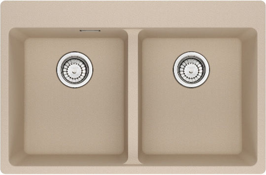 Franke Centro 3149000485 Drop-In Sink Synthetic Granite W76xD50cm Beige
