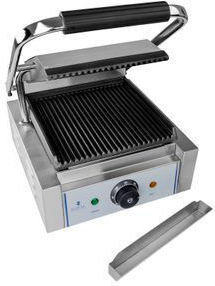 Royal Catering Aparat Profesional Pentru Prepararea Sandwich-urilor Cu Suprafețe Netede Din Fontă Și Suprafețe Răsucite Din Fontă 1800W