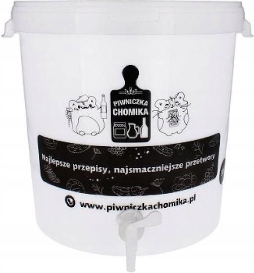 Gardenline 30l Fermentation Behälter mit Wasserhahn Deckel Jok5048