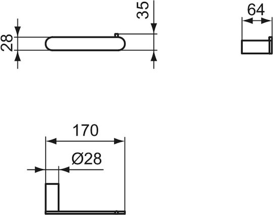 Ideal Standard Стенен Държач за Хартия Conca Сребрист Ideal Standard Стенен Държач за Хартия Conca Сребрист