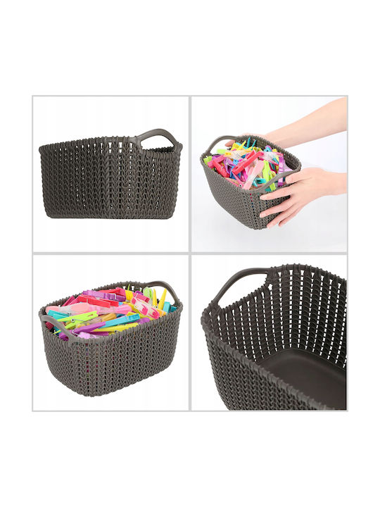Curver Knit Επιτραπέζια Θήκη Οργάνωσης Πλαστική Καφέ