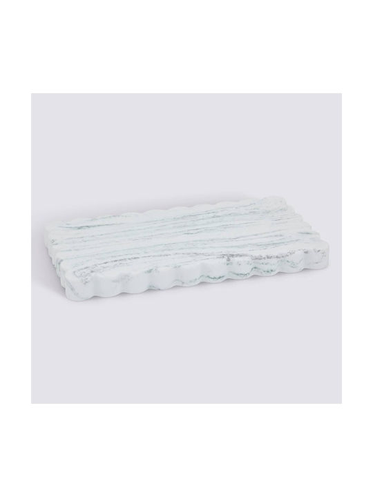 Soap Dish Marble White 23x13x1.9cm
