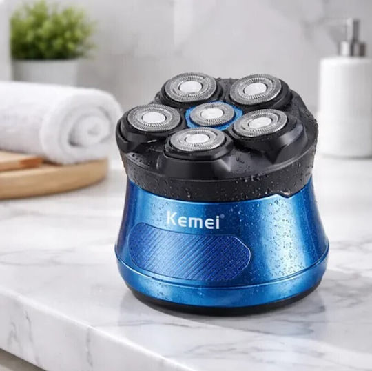 Kemei KM-567 Ротационна Самобръсначка За Лице Акумулаторна / С Кабел