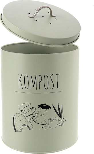Kitchen Composter Carbon Filter Metal Green Greenish 8 L