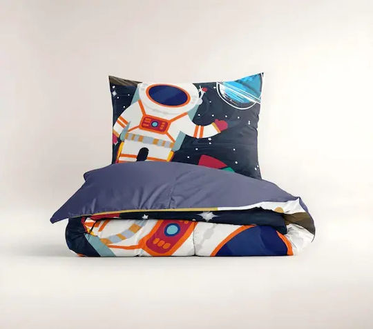 Sleeptime Set Kids Duvet Cover Single with Pillowcase Blue 140x200cm