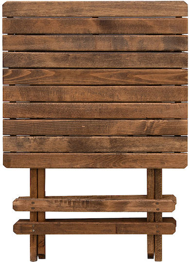Holztisch Für Kleine Außenbereiche Zusammenklappbar Queen 70x70x75cm GP045-0012