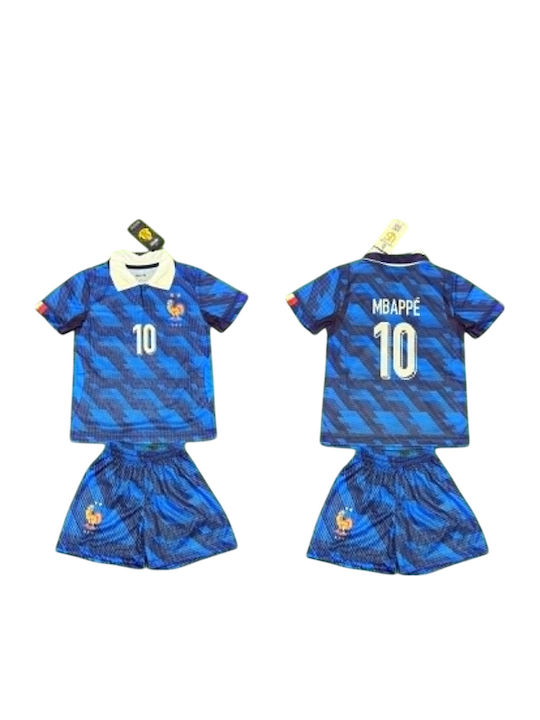 Kids National Team France Jersey Set Mbappe Fr55327-10