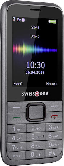 Swisstone SC 560 Dual SIM Handy mit Tasten Schwarz