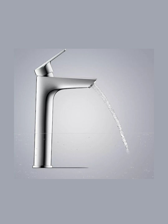 Duravit Αναμεικτική Μπαταρία Νιπτήρα Ψηλή Ασημί