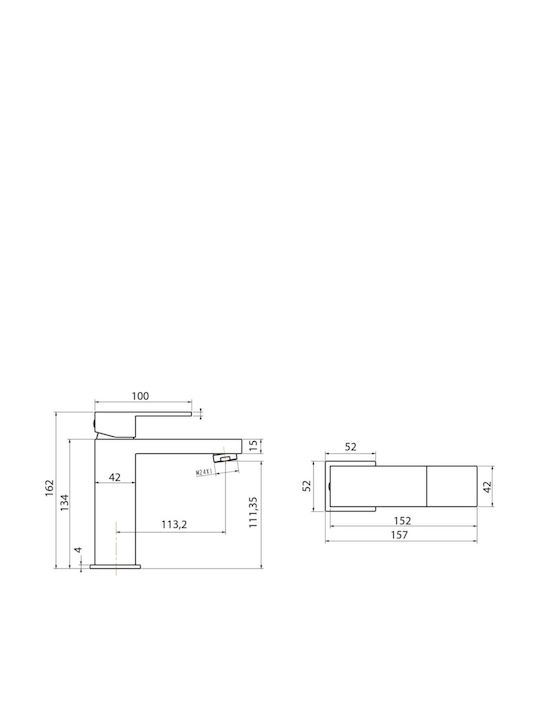 Karag Delos Mixing Sink Faucet Black