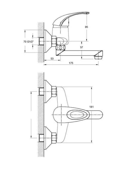 Inter Ceramic Amestecare Robinet Chiuvetă