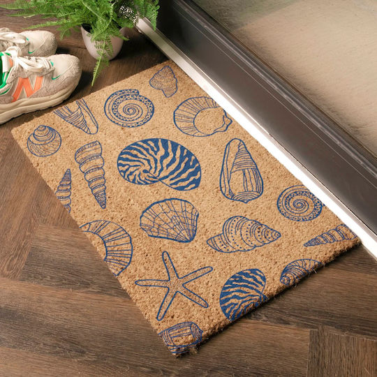 Artsy Mats Covoraș De Intrare Din Nucă De Cocos Cu Suport Antiderapant Shells Shells 60x40cm