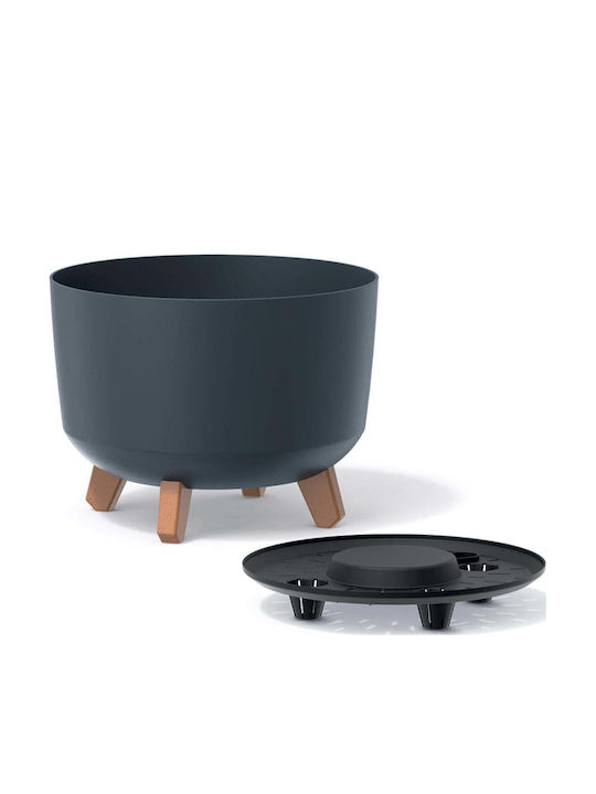 Iliadis Plant Pot Plastic Gray Iliadis Plant Pot Plastic Gray