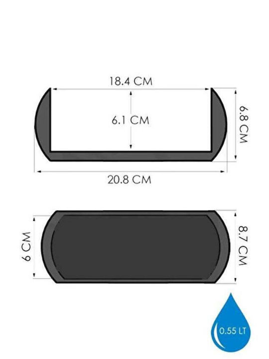 Каспо Оранжево 21x8см