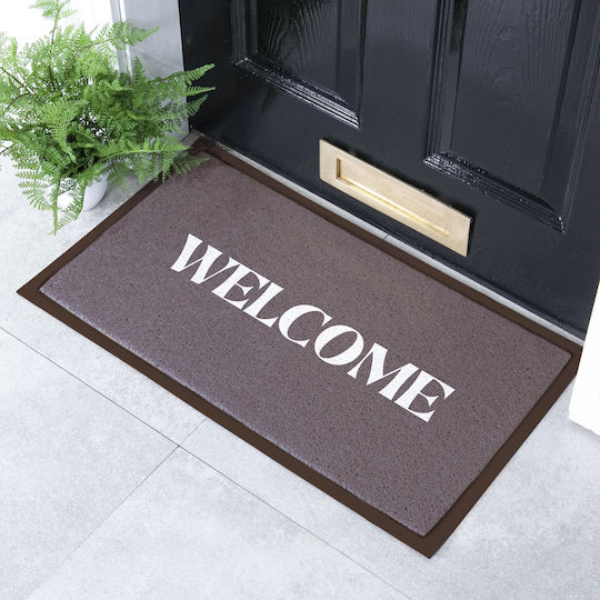 Artsy Mats Doormat Welcome Brown 70x40cm AMDMW WELCOMEBRWN 7040 Artsy Mats Doormat Welcome Brown 70x40cm AMDMW WELCOMEBRWN 7040