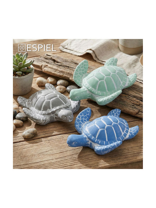 Espiel Set of Decorative Turtles made of Ceramic 22.5x19x7cm 4pcs