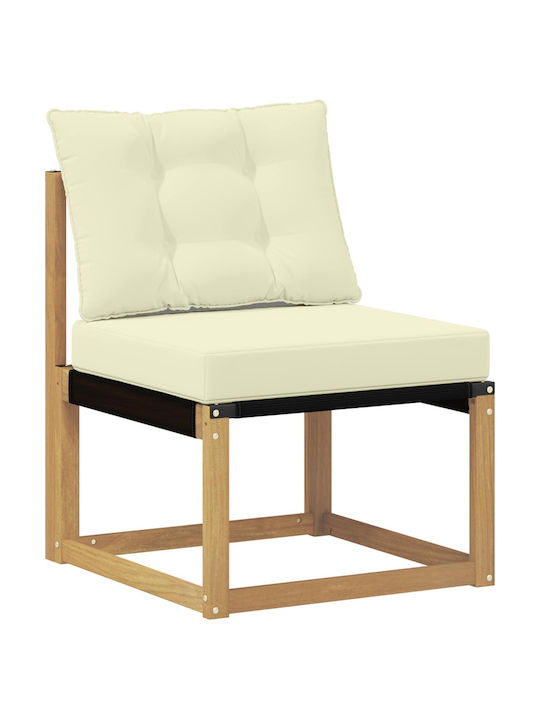 Canapea De Colț De Exterior Din Lemn Cu Perne 306x187.5x73cm