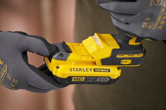 Stanley FATMAX Ударен Двигател За Бормашина На Батерия Безчетков 18V 2x2Ah
