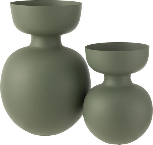 Jolipa Aluminium Vase Grün 31x31xH45,5cm