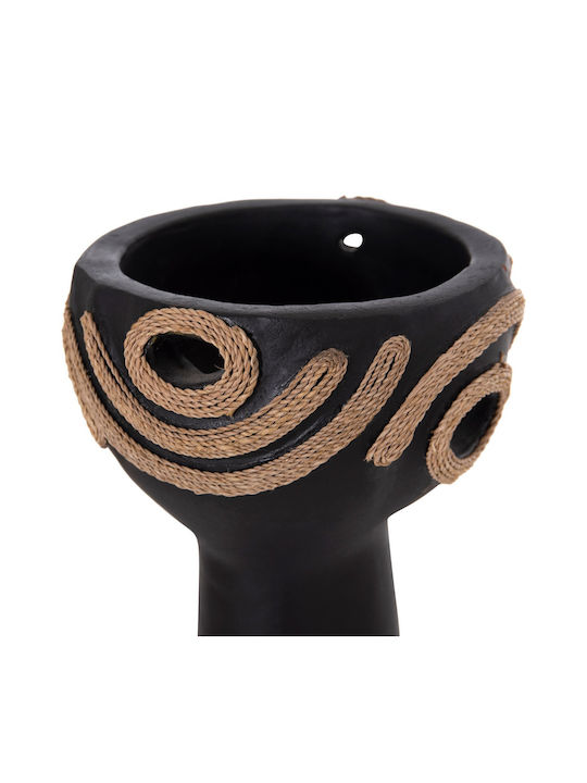 Decorative Vase Ceramic Black