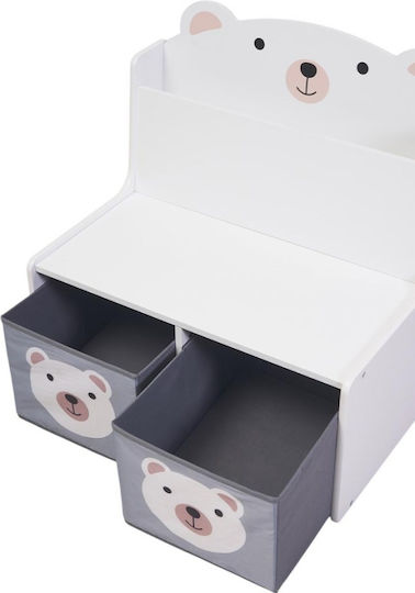 U-Grow U-Grow Spielzeug-Organisator Weiß 60x42x61,5cm