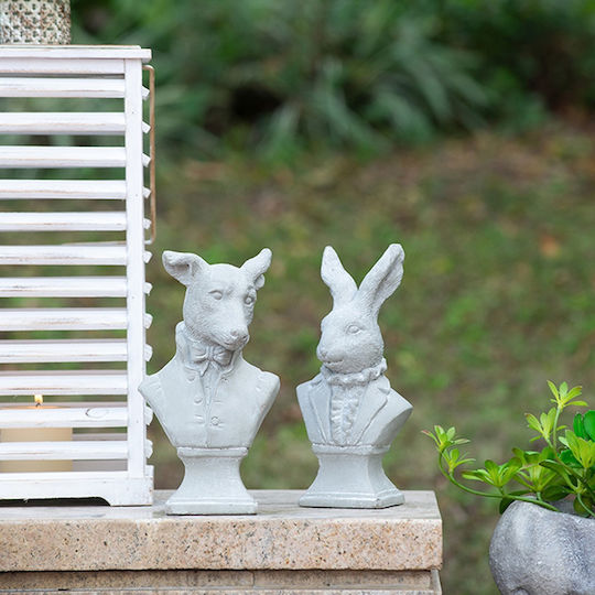 Decorative Rabbit Made of Concrete Cement 14x9.5x29cm
