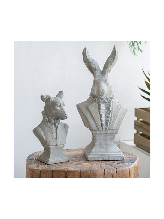 Decorative Rabbit Made of Concrete Cement 14x9.5x29cm