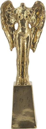 Artekko Figurine Χρυσό Κεραμικό Επιτραπέζιο Γλυπτό Φιγούρα 18.5x9x52.5 Cm