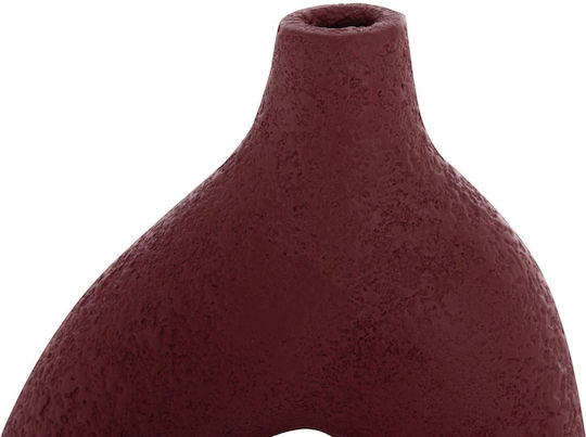 Decorative Vase Ceramic Orange 17x6.5xH20cm