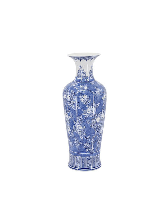 Artekko Dekorative Porzellanvase Melania Weiß 19,5x19,5xH51,5cm