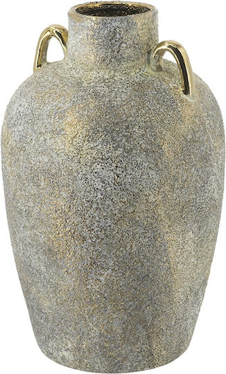 Artekko Βάζο Κεραμικό Candia Γκρι 18x18xΥ28.5cm