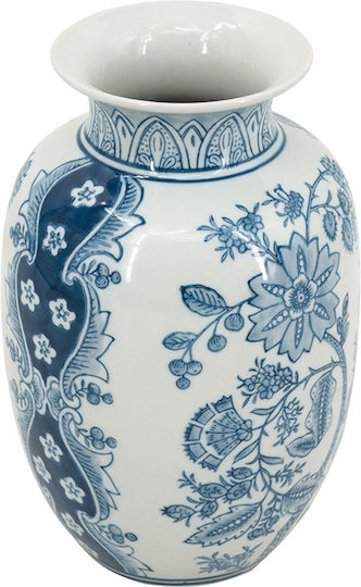 Artekko Porcelain Vase Melania White 14x14xH22cm