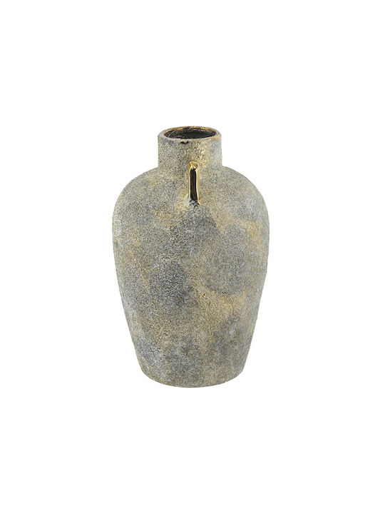 Artekko Dekorative Keramikvase Candia Grau 18x18xH28.5cm