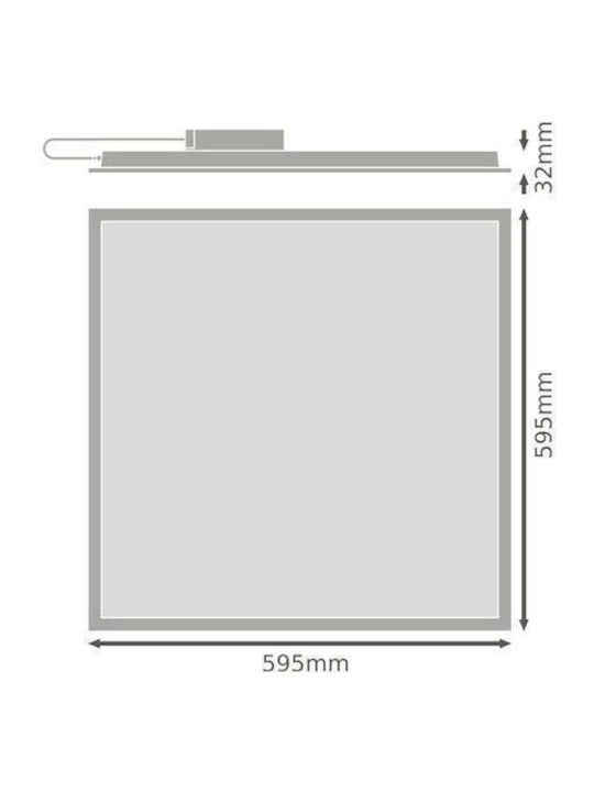 Ledvance Вграден LED Панел 36W с Студено бяло Светлина 6500К