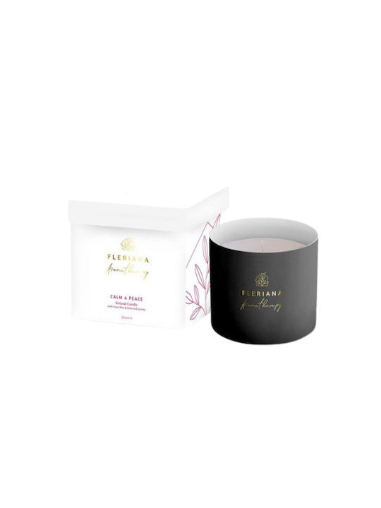 Fleriana Aromatic Soy Candle in Jar with Calm & Peace Scent 235g