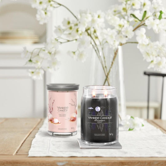 Yankee Candle Aromatisches Kerze Signature in Gefäß mit Parfüm Mittsommernacht 567gr