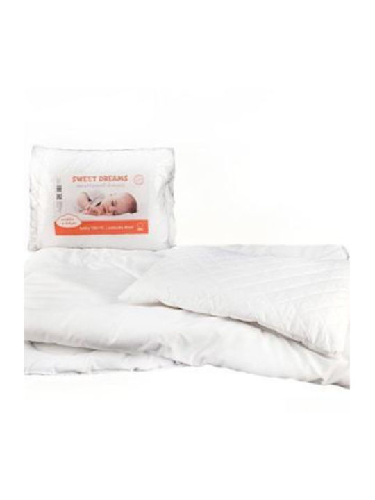 Pościelownia Set Păturici Pentru Bebeluşi Microfibra Alb 100x135cm
