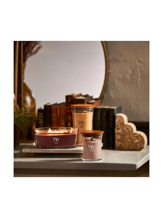 WoodWick Aromatic Candle in Jar with Patchouli Créme Scent 275g