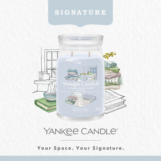 Yankee Candle Aromatisches Kerze Signature in Gefäß mit Duft Ein ruhiger und stiller Ort 567gr