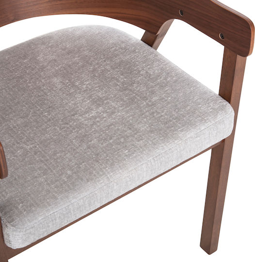 Rubberwood Председки Трапезария Walnut-grey 2бр 56x56x78бр