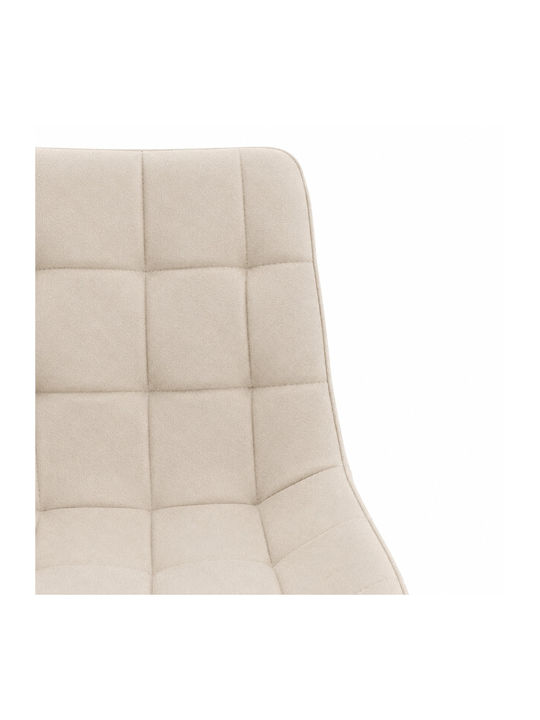 Almo Dining Chair Velvet Ecru 53x50x88cm