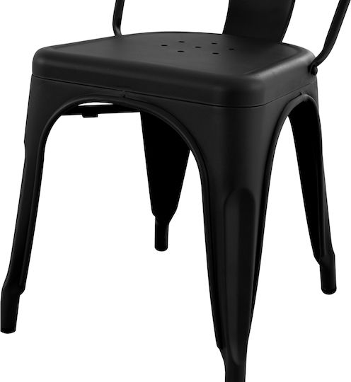 Melita-pro Stühle Speisesaal Mat Black 1Stück 44x47x84.5cm